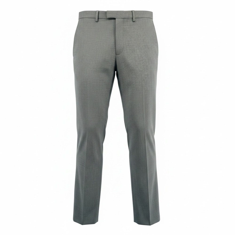 Banana Republic Mens Slim Fit Grey Textured Dress Pants 32x32 Stretch‎ Trousers